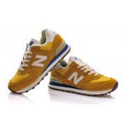 Chaussure New Balance Basse 574 Orange Pour Femme en Soldes